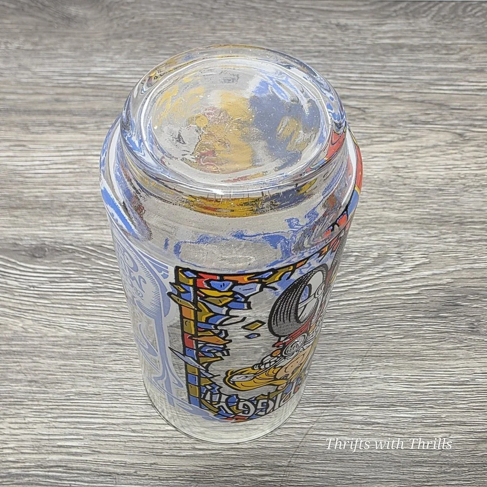 Vintage 1981 McDonalds Miss Piggy The Great Muppet Caper Glass Cup Tumbler